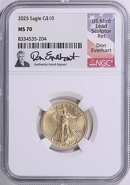 2025 $10 Quarter-Ounce Gold American Eagle NGC MS-70 (Don Everhart