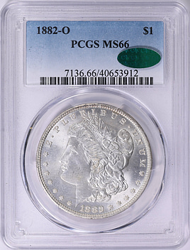 1882-O Morgan Silver Dollar PCGS MS-66 (CAC Green) (Item 1853808 
