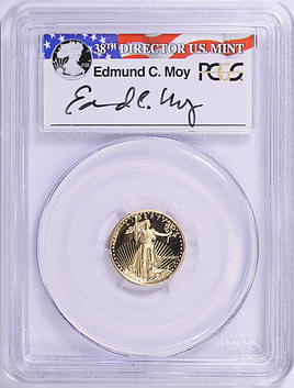 1991-P $5 Tenth-Ounce Gold American Eagle PCGS Proof-70 DCAM (Moy