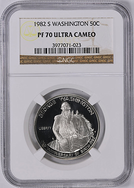 1982-S George Washington 250th Anniversary of Birth Silver Half