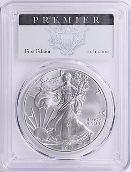 2017 $1 Silver Eagle PCGS MS-70 (Premier Label) (Item 1881120