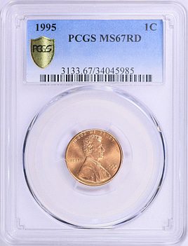 1995 Lincoln Cent PCGS MS-67 RD (Item 1886285) | GreatCollections