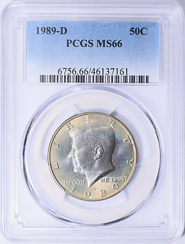 1989-D Kennedy Half Dollar PCGS MS-66 (Toned) (Item 1889809