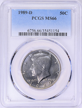 1989-D Kennedy Half Dollar PCGS MS-66 (Toned) (Item 1890102