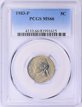 1983-P Jefferson Nickel PCGS MS-66 (Toned) (Item 1895111