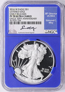 2016-W $1 Silver Eagle 30th Anniversary Early Releases Lettered