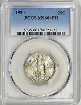 1920 Standing Liberty Quarter PCGS MS-66+ FH (Item 1908616