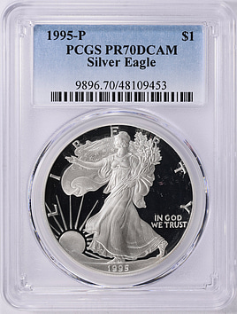 1995-P $1 Silver Eagle PCGS Proof-70 DCAM (Item 1911624