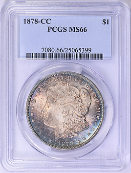 1878-CC Morgan Silver Dollar PCGS MS-66 (Toned) (Item 1917830