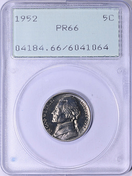 1952 Jefferson Nickel PCGS Proof-66 OGH (1st Gen) (Item 1929926
