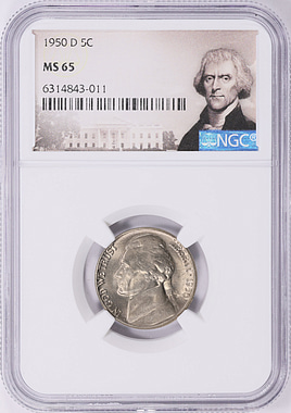 1950-D Jefferson Nickel NGC MS-65 (Jefferson Label) (Item 1933549