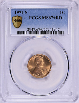 1971-S Lincoln Cent PCGS MS-67+ RD (Item 1936665