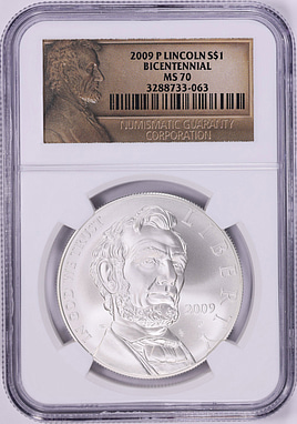 2009-P Abraham Lincoln Bicentennial Silver Dollar NGC MS-70 (Item