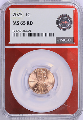 2025 Lincoln Cent Shield NGC MS-65 RD (EDC Red Core) | NGC Cert