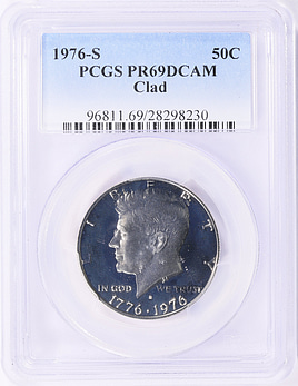1976-S Kennedy Half Dollar Clad PCGS Proof-69 DCAM (Item 1960444