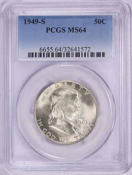 1949-S Franklin Half Dollar PCGS MS-64 (Item 1964612