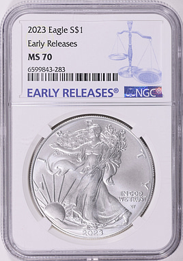 2023 $1 Silver Eagle Early Releases NGC MS-70 (Item 1968807