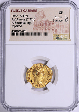 Ancient Roman Empire, Otho (A.D. 69) Gold Aureus (7.32gms) Rome