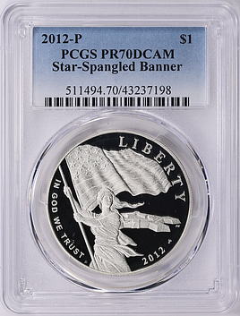 2012-P Star-Spangled Banner Silver Dollar PCGS Proof-70 DCAM (Item
