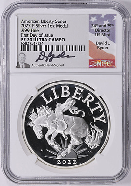 2022年 アメリカ 銀貨 PCGS アメリカン リバティ メダル  2022年 アメリカ 銀貨 PCGS アメリカン リバティ メダル 2022-P