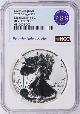 2021-S $1 Silver Eagle Reverse Proof Type 2 Designer Edition NGC