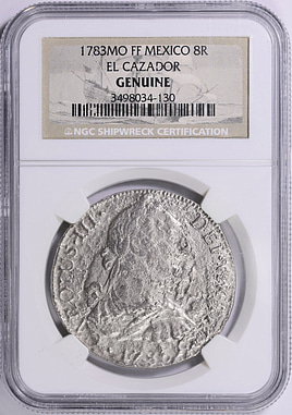 Mexico 1783-Mo FF Silver 8 Reales KM-106 NGC Genuine (El Cazador