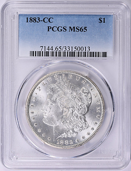 1883-CC Morgan Silver Dollar PCGS MS-65 (Item 1989368