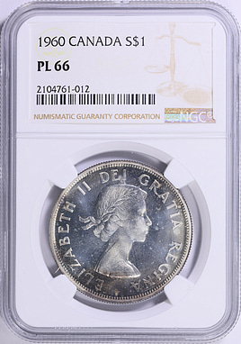 Canada 1960 Silver Dollar KM-54 NGC PL-66 (Item 1992182