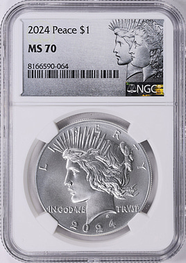 2024 Peace Silver Dollar NGC MS-70 | NGC Cert #8166590-064