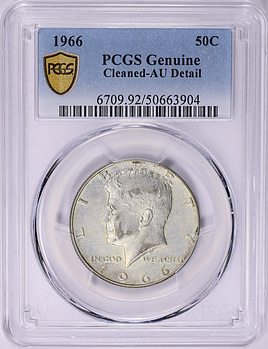 1966 Kennedy Half Dollar PCGS Genuine AU Details (Item 1997134