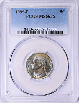 1995-P Jefferson Nickel PCGS MS-66 FS (Toned) (Item 1997892