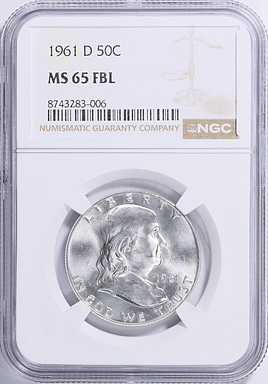 1961-D Franklin Half Dollar NGC MS-65 FBL (Item 2000918