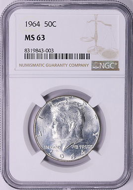 1964 Kennedy Half Dollar NGC MS-63 (Item 2001951
