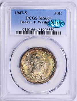 1947-S Booker T. Washington Memorial Half Dollar PCGS MS-66+ (CAC