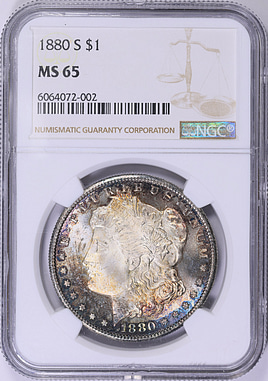1880-S Morgan Silver Dollar NGC MS-65 (Toned) (Item 2006186