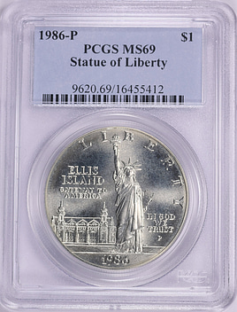 1986-P Statue of Liberty Centennial Silver Dollar PCGS MS-69 (Item