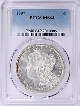 1897 Morgan Silver Dollar PCGS MS-64 (Item 2014841