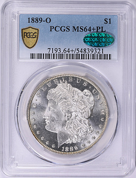 1889-O Morgan Silver Dollar PCGS MS-64+ PL (CAC Green) (Item