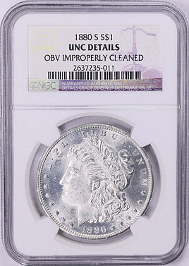 u*0様 銀貨いろいろ18点 1880-S Morgan Silver Dollar NGC Unc Details (Item 2018462