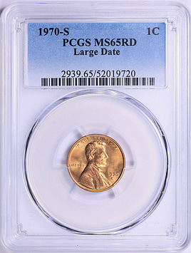 1970-S Lincoln Cent Large Date PCGS MS-65 RD (Item 2019180
