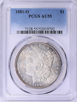 1881-O Morgan Silver Dollar PCGS AU-55 (Item 2019283