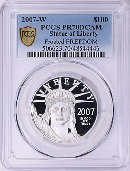 2007-W $100 One-Ounce Platinum American Eagle Statue of Liberty