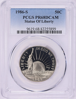 1986-S Statue of Liberty Centennial Clad Half Dollar PCGS Proof-68