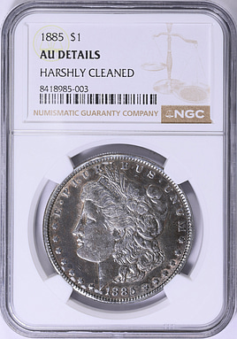1885 Morgan Silver Dollar NGC AU Details (Item 2021640