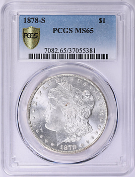 1878-S Morgan Silver Dollar PCGS MS-65 (Item 2022741