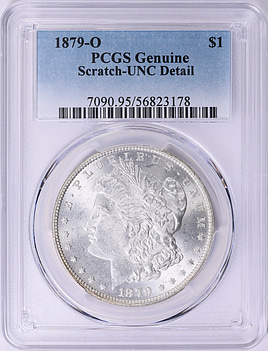 1879-O Morgan Silver Dollar PCGS Genuine Unc Details (Item 2024172