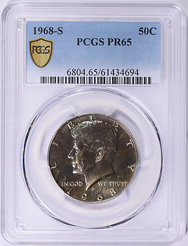 1968-S Kennedy Half Dollar PCGS Proof-65 (Toned) (Item 2025966