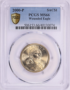 2000-P Sacagawea Dollar Wounded Eagle PCGS MS-66 (Item 2031991