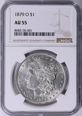 1879-O Morgan Silver Dollar NGC AU-55 (Item 2035579