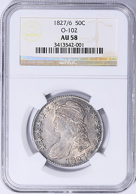1827/6 Capped Bust Half Dollar Overton 102 NGC AU-58 (Item 2035831